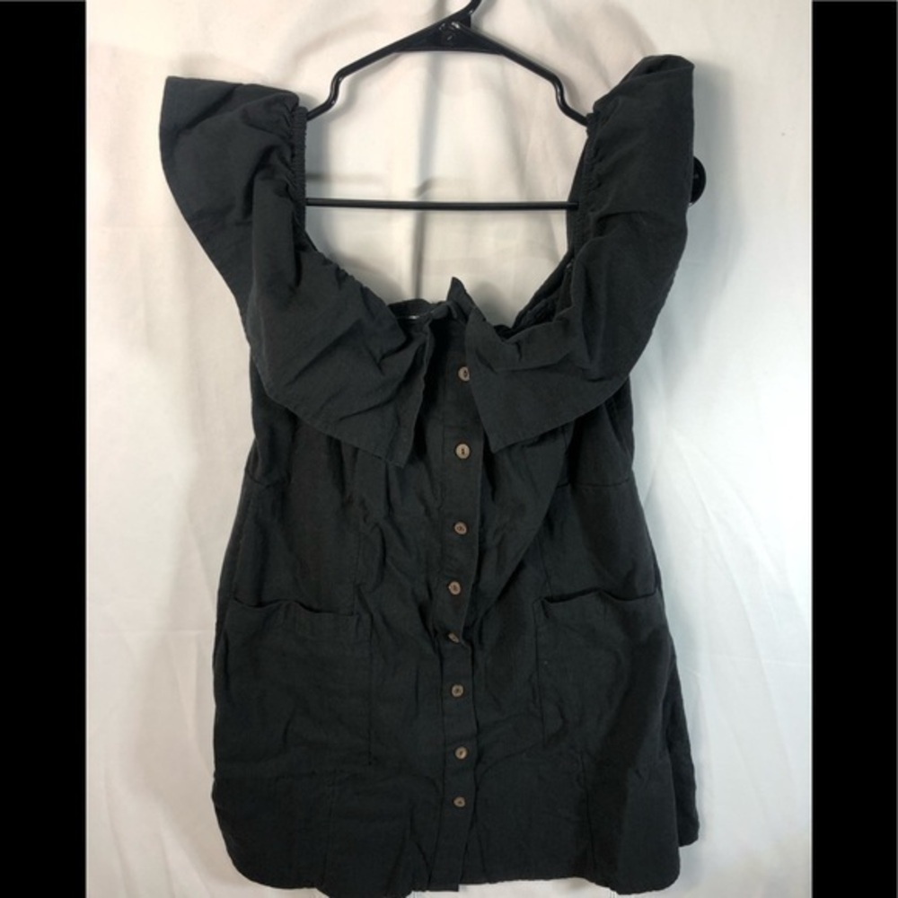 O'neill Women's Ruffle Neckline Top Size X-Large